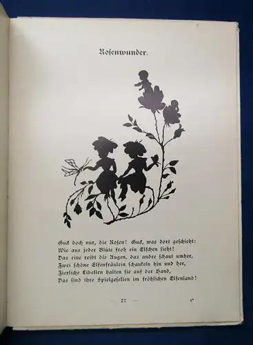 Gandy Aus Kinderreich und Elfenland 1910 Silhouetten Kinderbuch Belletristik