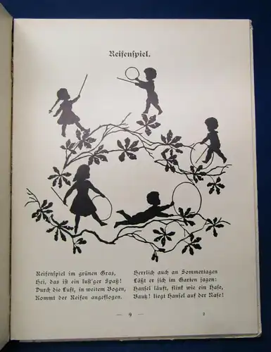 Gandy Aus Kinderreich und Elfenland 1910 Silhouetten Kinderbuch Belletristik