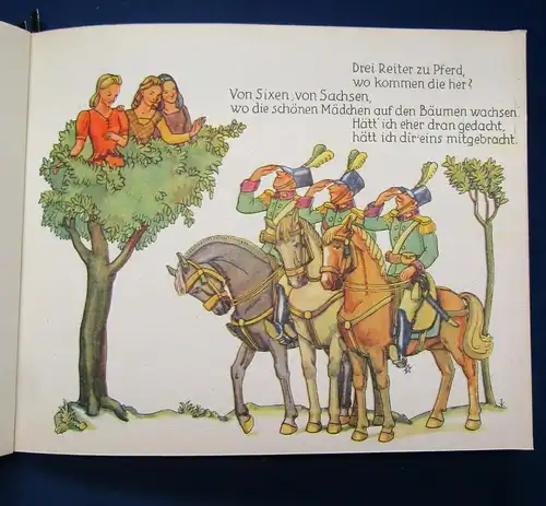 Geyer Lieder und Reime um 1940 Kinderbuch illustriert nahezu verlagsfrisch