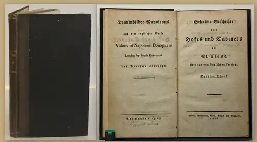 Geheime Geschichte des Hofes und Cabinets zu St. Cloud 3. Teil 1818 Politik sf