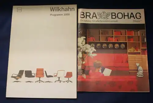 7 x alte Möbelkataloge 1x Bra Bohag 1966/67 6x Wilkhan Retro Einrichtung js