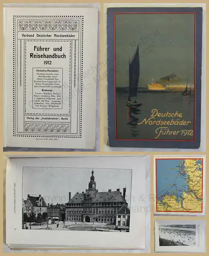Orig. Prospekt Deutsche Nordseebäder 1912 Ortskunde Landeskunde Geografie xy
