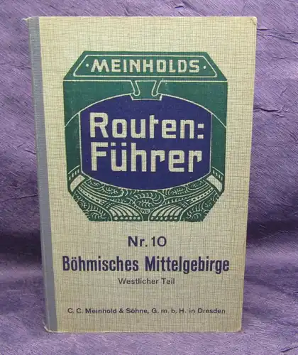 Meinholds Führer Nr. 10 böhmisches Mittelgebirge Westlicher Teil  1928 js