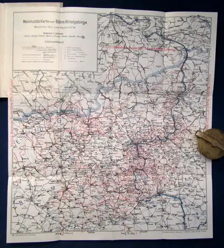 Meinholds Führer Nr. 10 böhmisches Mittelgebirge Westlicher Teil  1928 js