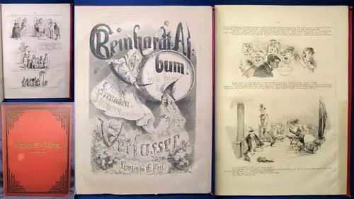 Reinhardt Album 1872 Allen Freunden des Humors gewidmet vom Verfasser js