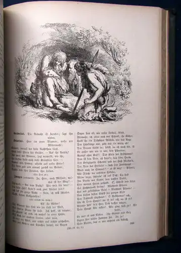 Shakespeares Sämmtliche Werke 4 Bde. komplett o.J. illustr. von John Gilbert  js