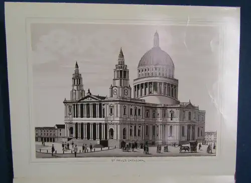 Lithographisches Leporello von London Gesamtlänge 3,70m u. Beilage O. J.  js