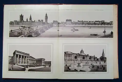 Lithographisches Leporello von London Gesamtlänge 3,70m u. Beilage O. J.  js