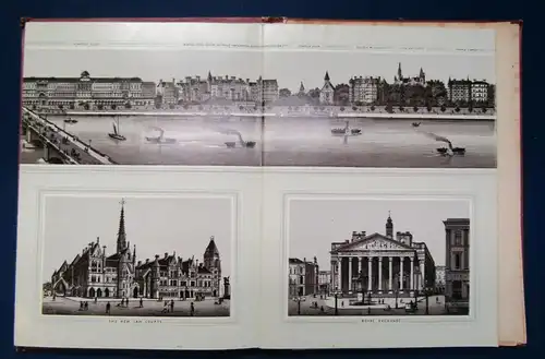 Lithographisches Leporello von London Gesamtlänge 3,70m u. Beilage O. J.  js