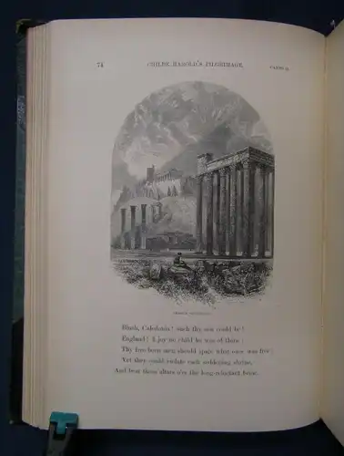 Childe Harolds Pilgrimage A Romaunt Lord Byron 1859 illustriert Geschichte  js