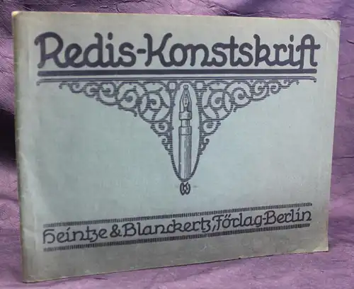 John Ekström Redis- Konstskrift Schriftmuster Katalog um 1923 Handschriftlich js