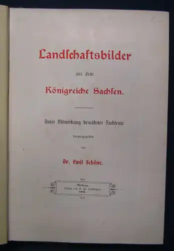 Schöne Landschaftsbilder aus dem Königreich Sachsen 1911 Saxonica Ortskunde js