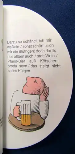 Bierdeckelbuch Und nacht mit gantz verschobner Krause selten 1983 Minibuch js