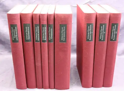Günter Grass Werkausgabe 9 Bände (1,2,6,10,12,13,14,15,16) 1997 Belletristik js
