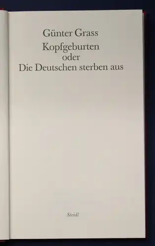 Günter Grass Werkausgabe 9 Bände (1,2,6,10,12,13,14,15,16) 1997 Belletristik js