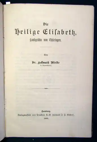 Wielke Die heilige Elisabeth 1891 Christentum Glaube Gott Religion js