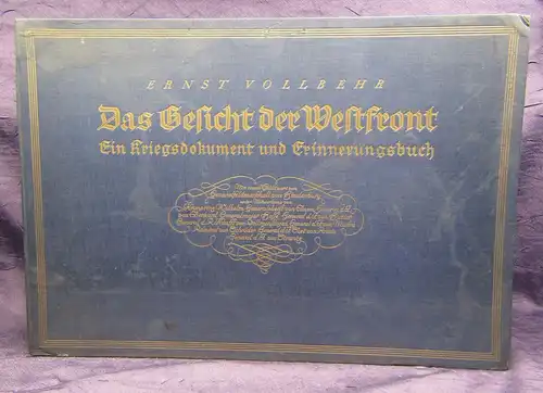 Korfes Das Gesicht der Westfront um 1920 Kriegsdokument, Erinnerungsbuch js