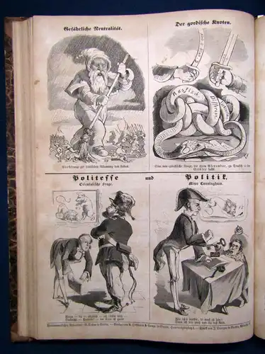 Kladderadatsch 6. Jhg. Hefte 1-60, Sylvesterheft 1853 Satirisches Wochenblatt js