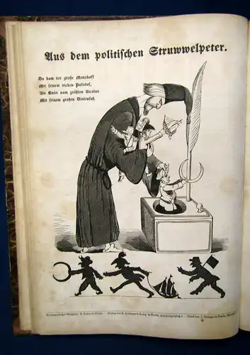 Kladderadatsch 6. Jhg. Hefte 1-60, Sylvesterheft 1853 Satirisches Wochenblatt js