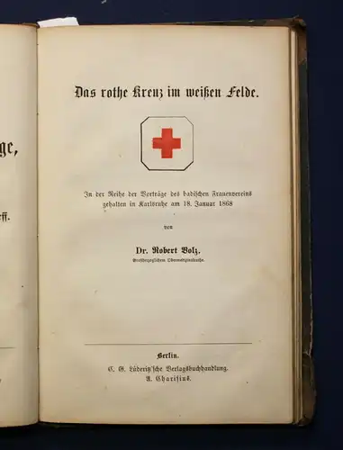 Virchow Sammlung gemeinverständlicher wissenschaftlicher Vorträge 1867 js