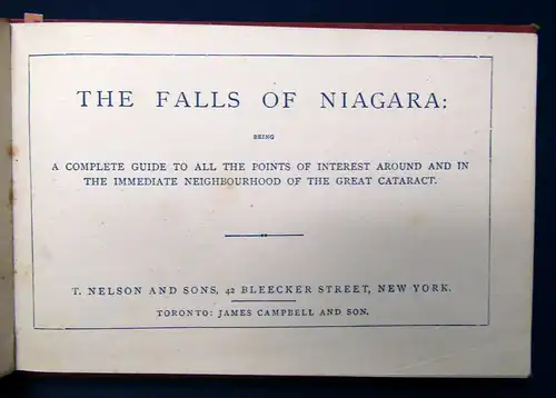 The Falls of Niagara um 1880 Ortskunde Amerika Landschaft Kultur Geografie sf