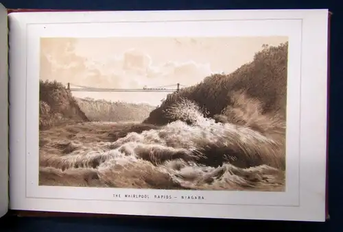 The Falls of Niagara um 1880 Ortskunde Amerika Landschaft Kultur Geografie sf