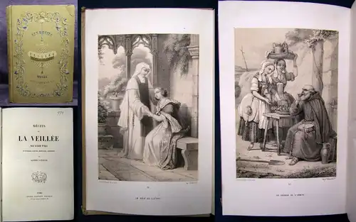 Vanauld Alfred, Recits De La Veillee o.J. Geschichten ,lithographische Tafeln js