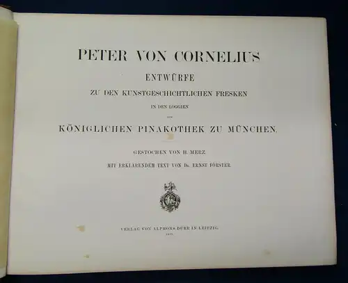 Cornelius Entwürfe Kunstgeschichtlichen Fresken den Loggien zu München 1875 sf