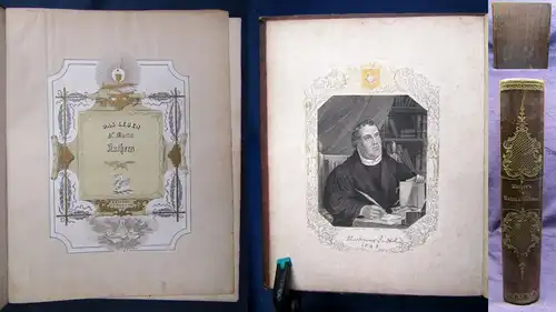 Das Leben Dr. Martin Luthers Porträt Luthers 1841 Christenthum Religion js