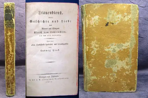 Tieck Frauendienst Geschichte u. Liebe 1812 EA Wilpert G.33 Romantik js