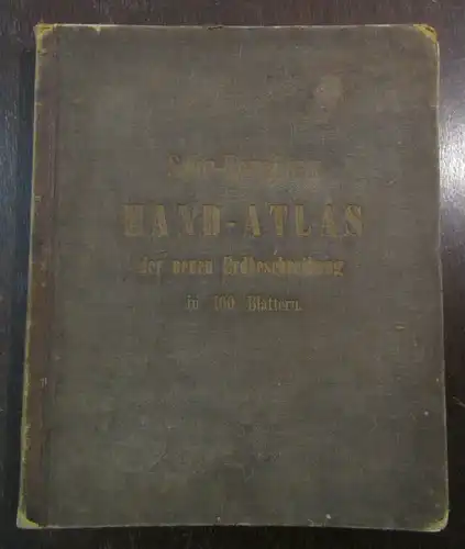 Berghaus Hand- Atlas über alle Theile der Erde 1876 48x39 cm 100 Karten js