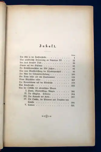 M. M. von Weber Schauen und Schaffen (Skizzen) 1878 Geschichte sf