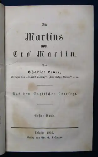 Lever Die Martins von Cro Martin Band 1-5 Belletristik Klassiker sehr selten js