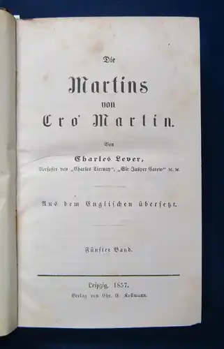 Lever Die Martins von Cro Martin Band 1-5 Belletristik Klassiker sehr selten js