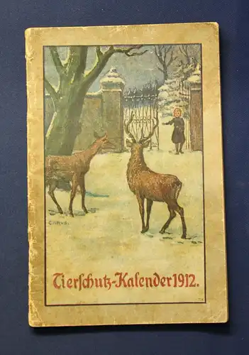 Fische Original Broschur Tierschutz- Kalender 1912 Erzählungen Tiere Zoologie js