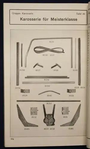 Original Prospekt Ersatzteile-Liste Front-Antrieb-Wagen 500/600 ccm 1935 sf