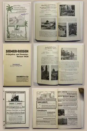 Broschüre Siemer & Co Verkehrs-Gesellschaft Reisen 1928 Reklame Reiseprospekt xz
