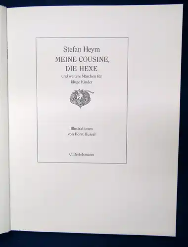 Heym Meine Cousine die Hexe und weiterer Märchen für kluge Kinder 1989 js