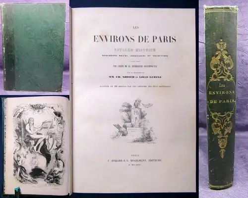 Nodier Environs De Paris, paysage, histoire,monuments moeurs chronique 1844 js