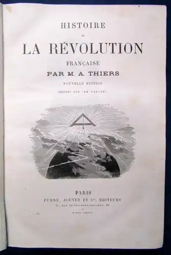 Thiers Histoire La Revolution 2 Bde. 1876 Geschichte Die Revolution Bildband js