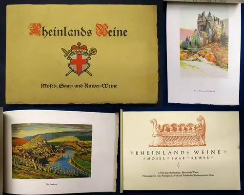 Rheinlands Weine Mosel Saar Ruwer 1928 4. Heft der Schriftenfolge Bildband  js