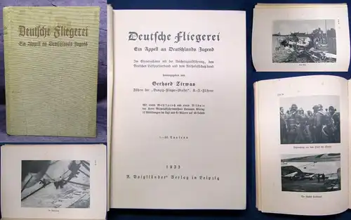 Zirwas Deutsche Fliegerei Ein Apell an Deutschlands Jugend Bildband um 1900 js