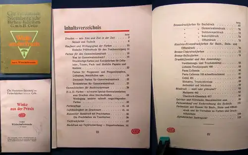 Hostmann Steinbergsche Farben-Fabriken Winke aus der Praxis Bd.2 um 1940 js