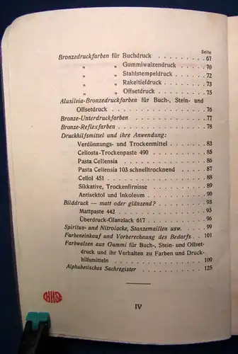 Hostmann Steinbergsche Farben-Fabriken Winke aus der Praxis Bd.2 um 1940 js