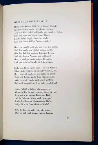 Spunda Gottesfeuer Gedichte 1924 Signiert 1 von 50 Exemplaren Nr. 21 js