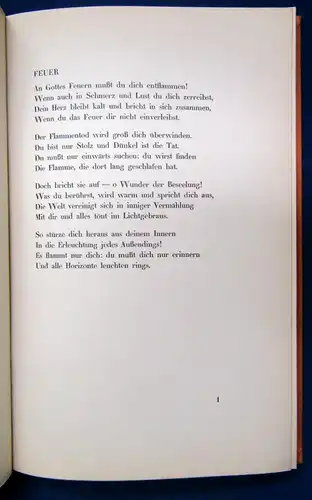 Spunda Gottesfeuer Gedichte 1924 Signiert 1 von 50 Exemplaren Nr. 21 js