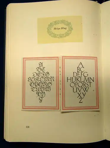 Klingspor Über Schönheit von Schrift und Druck 1949 Geschichte Erfahrung js