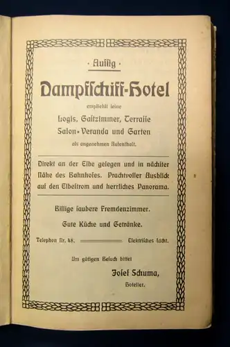 Meinholds Routenführer Nördliches Deutschböhmen 1908 Ortskunde Landeskunde  js