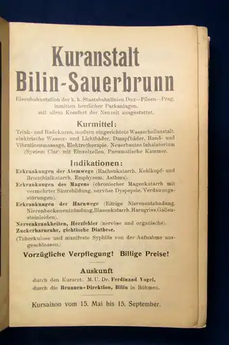 Meinholds Routenführer Nördliches Deutschböhmen 1908 Ortskunde Landeskunde  js