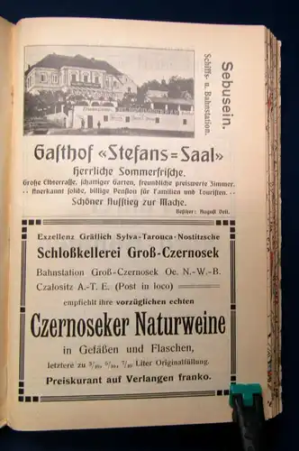 Meinholds Routenführer Nördliches Deutschböhmen 1908 Ortskunde Landeskunde  js